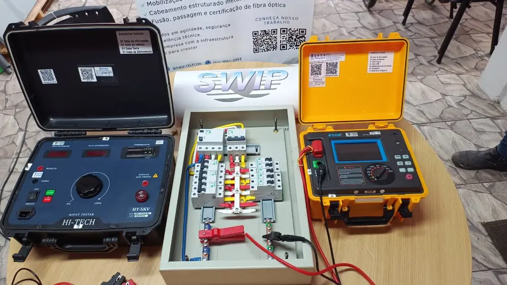 Ensaios e laudos em quadros elétricos